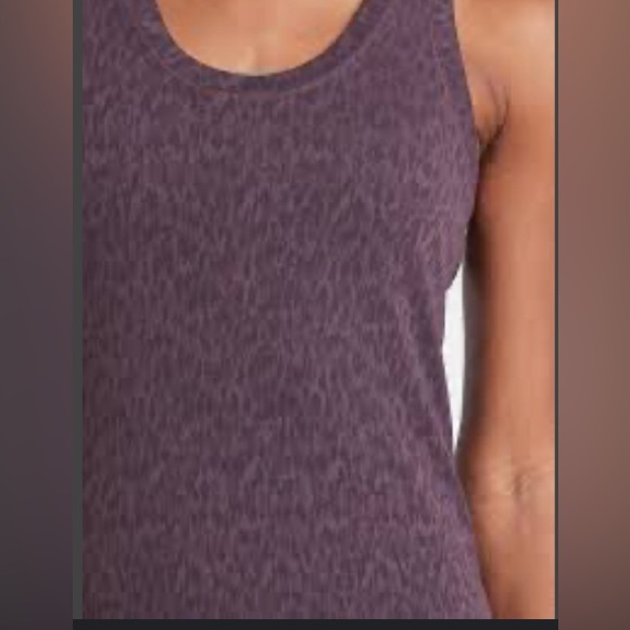 ATHLETA SEAMLESS SPARKLY PURPLE RECERBACK TANK - Picture 9 of 9